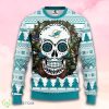 Nfl Miami Dolphins Skull Flower Christmas Ugly Sweater Product Photo 1