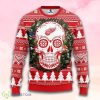 Nhl Detroit Red Wings Skull Flower Christmas Ugly Sweater Product Photo 1