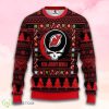 Nhl New Jersey Devils Grateful Dead Christmas Ugly Sweater Product Photo 1