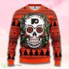Nhl Philadelphia Flyers Skull Flower Christmas Ugly Sweater Product Photo 1