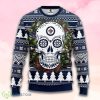 Nhl Winnipeg Jets Skull Flower Christmas Ugly Sweater Product Photo 1