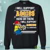 North Carolina AT Aggies Minion Ugly Christmas Sweaters Support Here Or There All Christmas Sweatshirts Product Photo 1