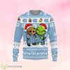 North Carolina Tar Heels Baby Groot And Grinch Ugly Christmas Sweater Product Photo 1