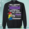 Northwestern State Demons Minion Ugly Christmas Sweaters Support Here Or There All Christmas Sweatshirts Product Photo 1