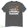 Our Team Sleighs Christmas Reindeers Santa's Workers Office Shirt - G500 Men’s Classic T-Shirt-1