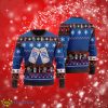 Pabst Blue Ribbon Snowflake Pattern Ugly Christmas Sweater Product Photo 1