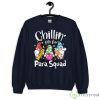 Paraprofessional Para Squad Chillin Gnomes Christmas Teacher Sweatshirt - G185 Crewneck Sweatshirt-1