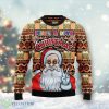Peace And Love Santa Claus Christmas All Over Printed Sweater Product Photo 1