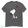 Peanuts Heart Sitting Snoopy Shirt - G500 Men’s Classic T-Shirt-1