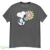 Peanuts Snoopy Pink Daisy Flower Shirt - G500 Men’s Classic T-Shirt-1