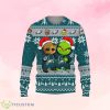 Philadelphia Eagles Baby Groot And Grinch Ugly Christmas Sweater Product Photo 1