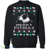 Pitbull Knitting Pattern Ugly Christmas Sweatshirt - pitbull-knitting-pattern-ugly-christmas-sweatshirt-1