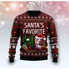 Pitbull Santa's Favorite Ho Christmas Sweater Product Photo 1