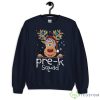 Pre-K Teacher Squad Reindeer Funny Teacher Christmas Xmas Sweatshirt - G185 Crewneck Sweatshirt-1
