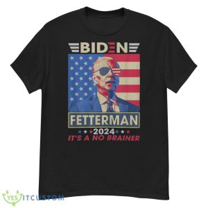 Retro Biden Fetterman 2024 It's A No Brainer Political Shirt - G500 Men’s Classic T-Shirt