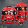 Rick and Morty Happy Human Holiday Ugly Knitted Christmas Sweatshirt, Rick Morty Xmas Sweater Product Photo 1