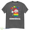 Santa Claus LGBT Supporter Ho Ho Homosexual Funny Gay Pride Shirt - G500 Men’s Classic T-Shirt-1