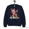 Santa Dabbing Christmas T-shirt Tree Light Xmas Claus Gifts Sweatshirt - G185 Crewneck Sweatshirt-1