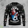 Santa Jaws All Over Printed Christmas Sweater Product Photo 1