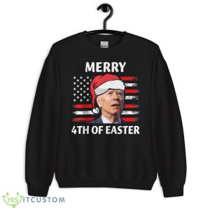 Santa Joe Biden Confused Happy Easter Christmas America Flag Shirt 16 Santa Joe Biden Confused Happy Easter Christmas America Flag Shirt - Unisex Crewneck Sweatshirt