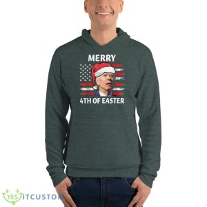 Santa Joe Biden Confused Happy Easter Christmas America Flag Shirt 17 Santa Joe Biden Confused Happy Easter Christmas America Flag Shirt - Unisex Fleece Pullover Hoodie-1