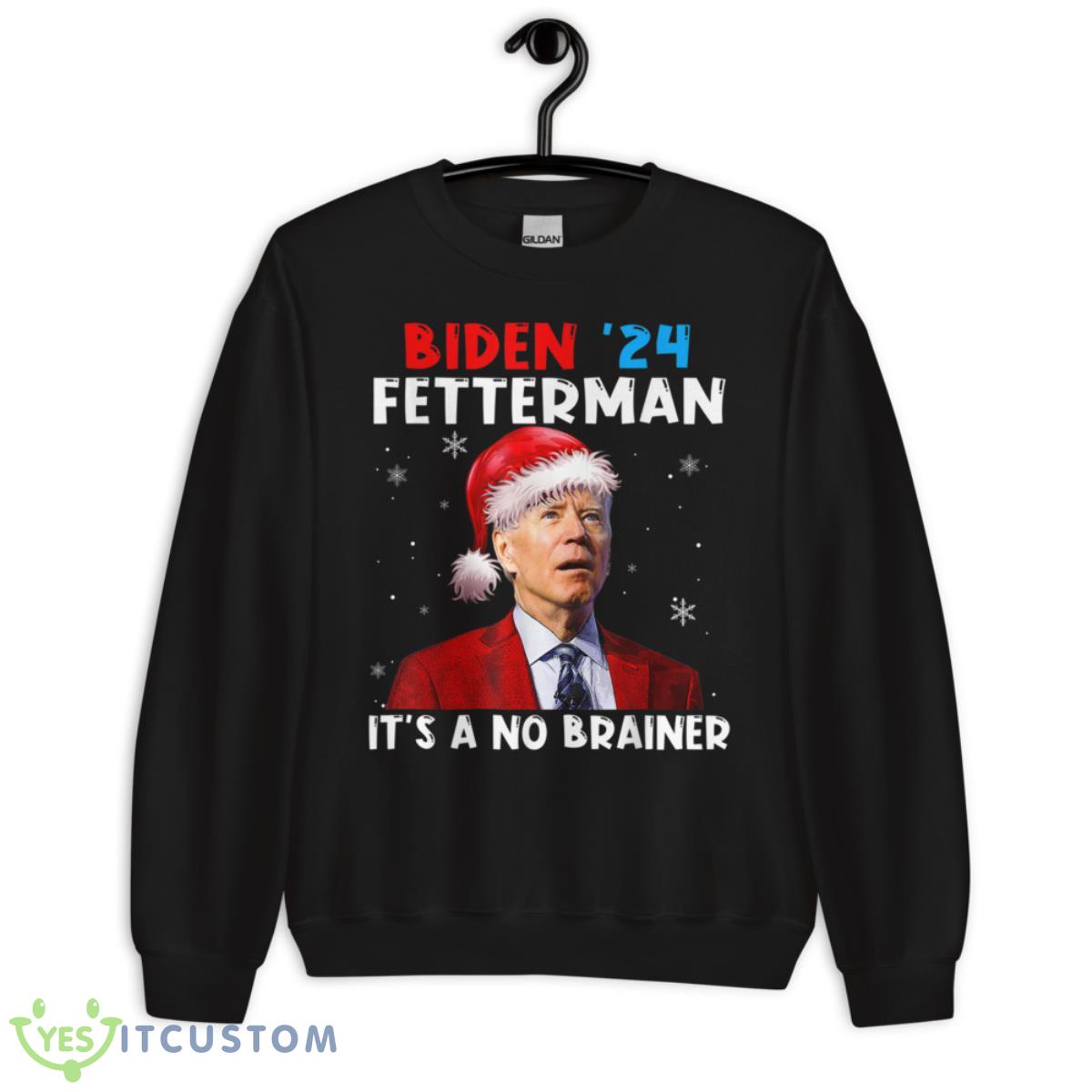 Santa Joe Biden Fetterman 2024 It's a No Brainer Christmas Shirt 23 santa joe biden fetterman 2024 its a no brainer christmas shirt 5