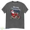 Santa Riding Motorcycle Christmas Pajama X-Mas Biker Rider Shirt - G500 Men’s Classic T-Shirt-1