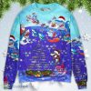 Santa Shark Sits On Rockets And Brings Gifts To Ocean Christmas Sweatshirt Sweater Product Photo 1