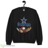 Santa Snoopy and Woodstock Dallas Cowboys 2022 Christmas Shirt - G185 Unisex Heavy Blend Crewneck Sweatshirt