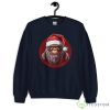 Sasquatch Christmas Santa Claus Xmas Bigfoot Believe Sweatshirt - G185 Crewneck Sweatshirt-1