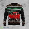 Scottish Terrier And Red Truck Ugly Christmas Sweater Product Photo 1