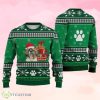 Shih Tzu Dog Pattern Falling Snowflakes Ugly Christmas Sweater Product Photo 1