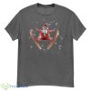 Skiing Santa Christmas Ski Winter Sport X-Mas Pajama Skier Shirt - G500 Men’s Classic T-Shirt-1