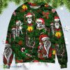 Skull Merry Xmas Happy Christmas Sweatshirt Sweater Product Photo 1