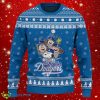 Snoopy Los Angeles Dodgers Personalized All Over Print Ugly Sweater Product Photo 1
