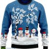 Snowman Beauty Ugly Christmas Sweater Product Photo 1