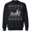 Swimming Knitting Pattern Ugly Christmas Sweatshirt - swimming-knitting-pattern-ugly-christmas-sweatshirt-1