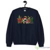 Teacher Christmas Books Santa Leopard Plaid Cakes Xmas Tree Sweatshirt - G185 Crewneck Sweatshirt-1