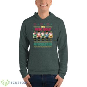 The Disc Golf Nutcracker Funny Christmas Frisbee Golf Player Shirt - Unisex Fleece Pullover Hoodie-1
