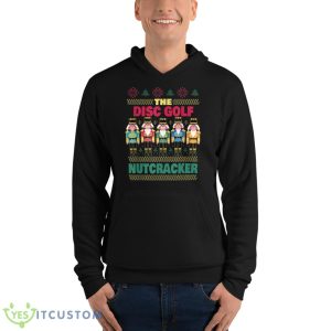 The Disc Golf Nutcracker Funny Christmas Frisbee Golf Player Shirt - Unisex Fleece Pullover Hoodie
