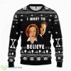 The X Files I Want to Believe Ugly Knitted Christmas Sweatshirt Xmas Sweater Product Photo 1