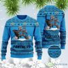 Ugly Baby Yoda Boba Fett The Mandalorian Carolina Panthers For Christmas Ugly Sweater - 1