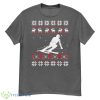 Ugly Christmas Ski Skiing Pajama Funny Xmas Girls Boys Gifts Shirt - G500 Men’s Classic T-Shirt-1
