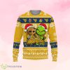 West Virginia Mountaineers Baby Groot And Grinch Ugly Christmas Sweater Product Photo 1
