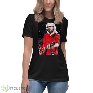Barry Gibb British Musician On Stage shirt - Women's Relaxed Short Sleeve Jersey Tee