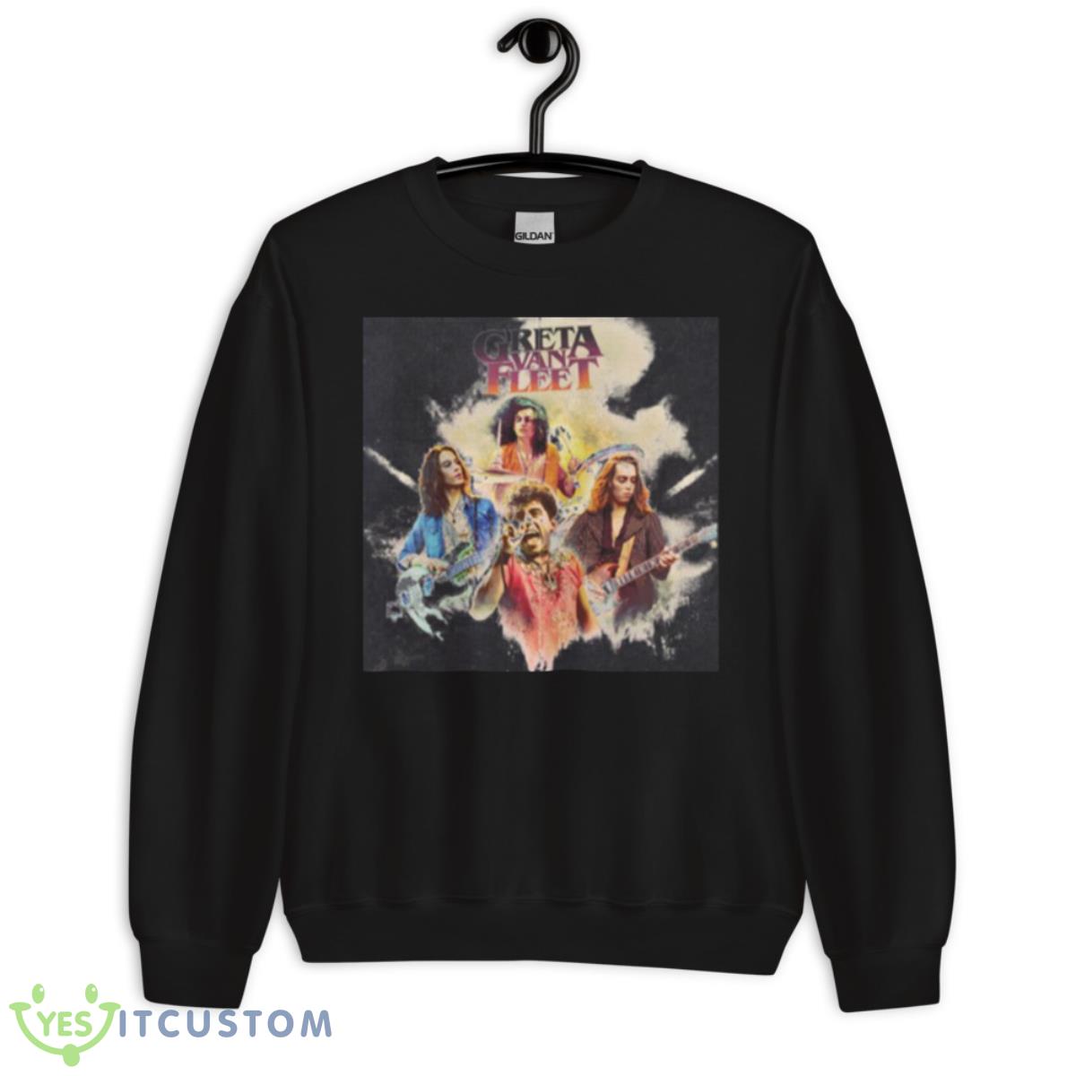 Black Smoke Rising Greta Van Fleet Shirt 3 Black Smoke Rising Greta Van Fleet Shirt - Unisex Crewneck Sweatshirt