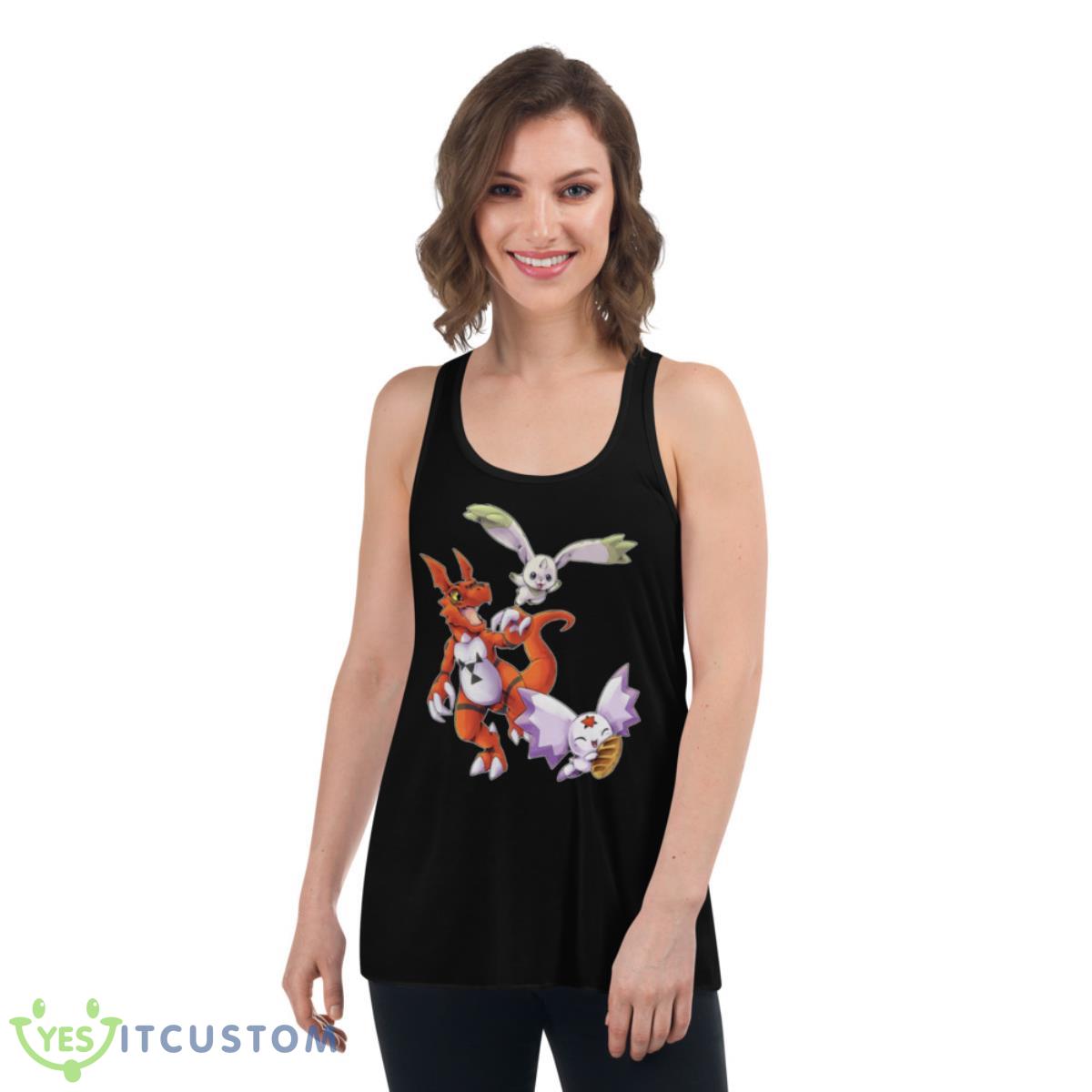 Bread Thief Digimon shirt 5 Bread Thief Digimon shirt - Women's Flowy Racerback Tank