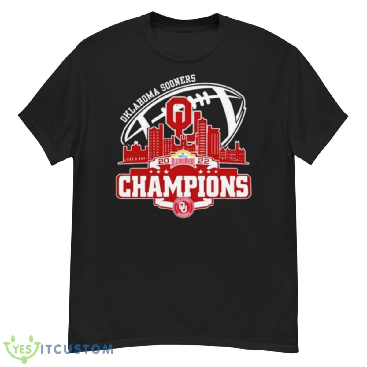 Champion Oklahoma Sooners Logo Alamobowl City 2022 Shirt 2 Champion Oklahoma Sooners Logo Alamobowl City 2022 Shirt Product Photo 2