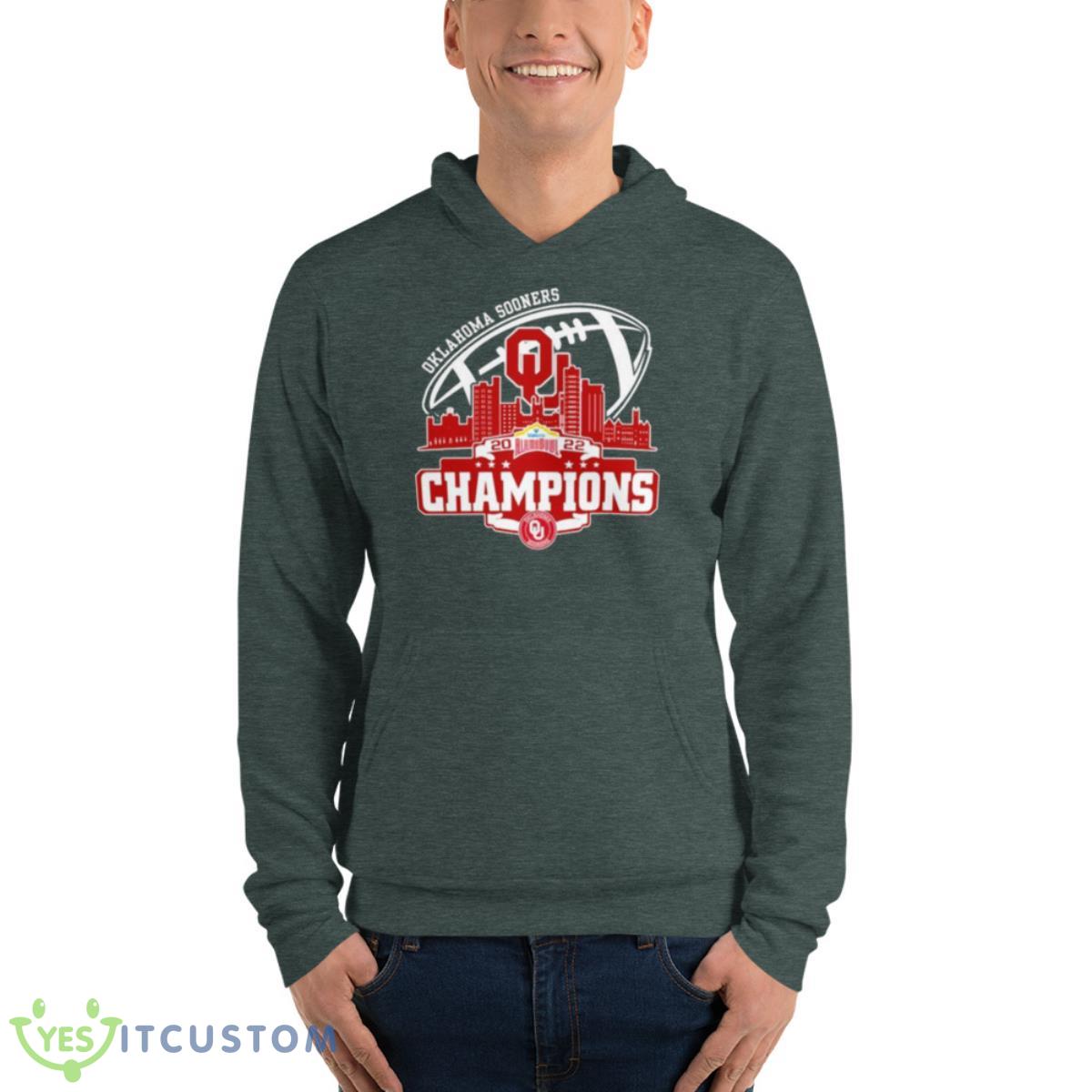 Champion Oklahoma Sooners Logo Alamobowl City 2022 Shirt 7 Champion Oklahoma Sooners Logo Alamobowl City 2022 Shirt Product Photo 7
