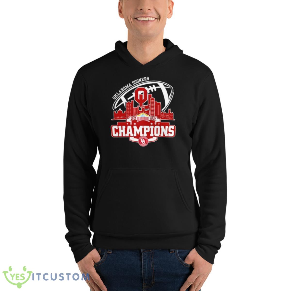 Champion Oklahoma Sooners Logo Alamobowl City 2022 Shirt 8 Champion Oklahoma Sooners Logo Alamobowl City 2022 Shirt Product Photo 8